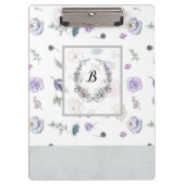 Porte-bloc Moderne et élégant Monogramme Motif fille #2 (Devant)