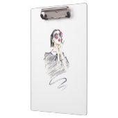 Porte-bloc Moderne Fille à la mode Noir et Rouge tendance (Gauche)