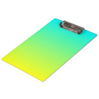 Porte-bloc moderne ombre citron jaune citron vert turquoise