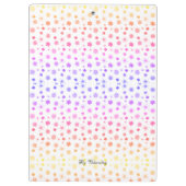 Porte-bloc Moderne stylish Monogramme Motif fille (Dos)