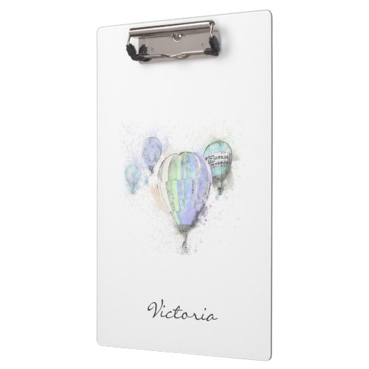 Porte-bloc Moderne tendance Bleu tendance. Ajoutez votre nom (Gauche)