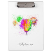 Porte-bloc Moderne, tendance et lumineux. Ajoutez votre nom (Devant)