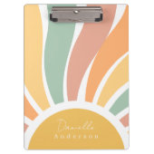 Porte-bloc Moderne tendance Whimsical Retro Arc-en-ciel (Devant)