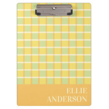 Moderne vérificateur Pastel Vert Jaune Orange Pers