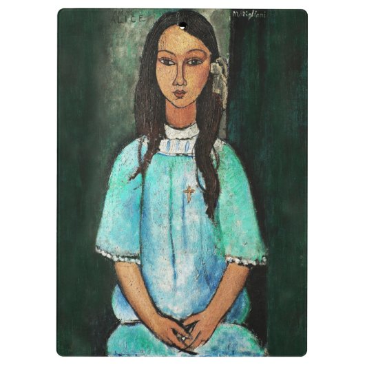 Porte-bloc Modigliani Alice Peinture d'Art Vintage (Dos)