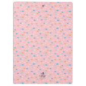 Porte-bloc Moitié-lune Abstraite rose (Dos)