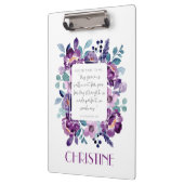 Porte-bloc Mon Porte - bloc d'aquarelle Grace violet  (Gauche)