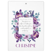 Porte-bloc Mon Porte - bloc d'aquarelle Grace violet  (Dos)