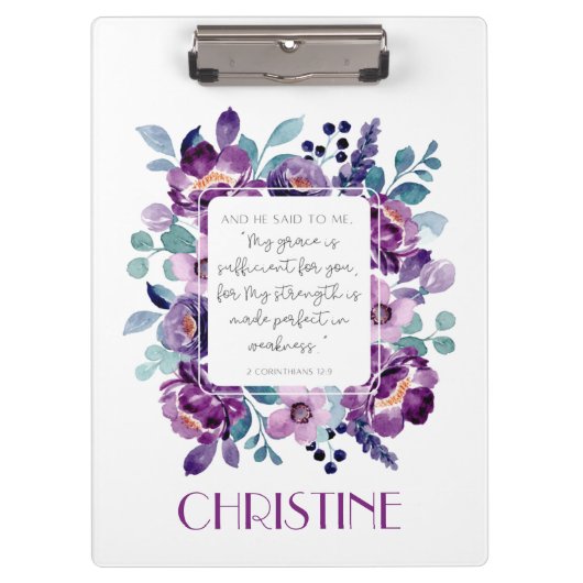 Porte-bloc Mon Porte - bloc d'aquarelle Grace violet  (Devant)