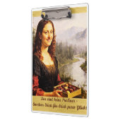 Porte-bloc Mona Lisa aime les chocolats (Gauche)