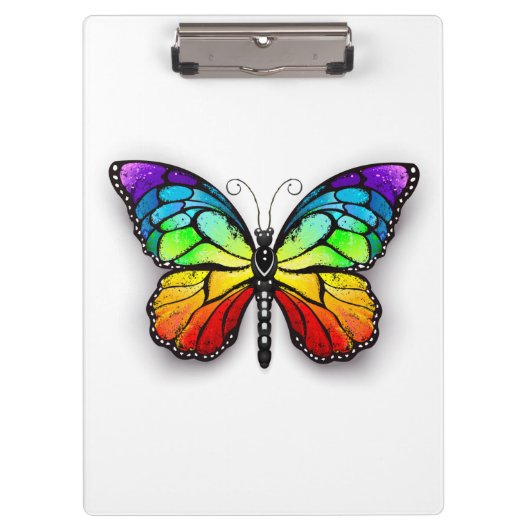 Porte-bloc Monarque papillon arc-en-ciel (Devant)