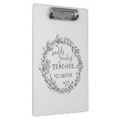 Porte-bloc monde meilleur enseignant moderne minima couronne (Swatch)