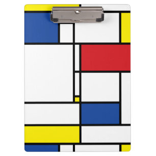 Porte-bloc Mondrial Minimaliste Géométrique De Stijl Art Mode
