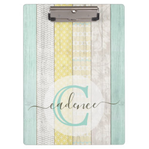 Porte-bloc Monnaie Rustique & Boho Jaune Geo Moderne Personna