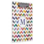 Porte-bloc Monogram Teachers Clip board Chevron Motif (Swatch)