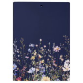 Porte-bloc Monogram Watercolor Rustic Pretty Wildflower Field (Dos)