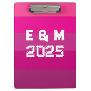 Porte-bloc "monogramm et années personnalisables