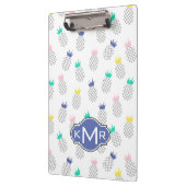 Porte-bloc Monogramme abstrait des ananas | (Gauche)
