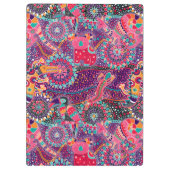 Porte-bloc Monogramme animal du motif | de style ethnique (Dos)