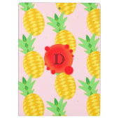 Porte-bloc Monogramme apaisant au soleil de l'ananas (Dos)