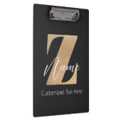 Porte-bloc Monogramme avec initiale Z et nom personnalisé (Swatch)