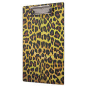 Porte-bloc Monogramme avec léopard Brown et jaune (Gauche)