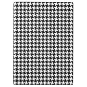 Porte-bloc Monogramme blanc noir chic de motif de (Dos)