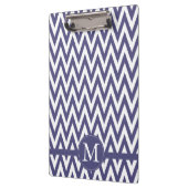 Porte-bloc Monogramme blanc pourpre de Chevron (Gauche)
