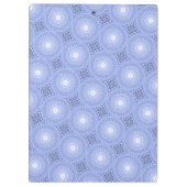 Porte-bloc Monogramme bleu cercles motif (Dos)