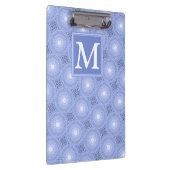 Porte-bloc Monogramme bleu cercles motif (Swatch)