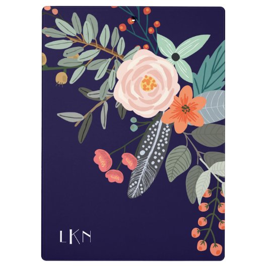 Porte-bloc Monogramme Botanique (Dos)