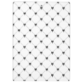 Porte-bloc Monogramme bow en noir et blanc (Dos)