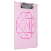 Porte-bloc Monogramme cool, Style de logo de hanche | Rose & (Swatch)