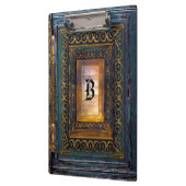 Porte-bloc Monogramme d'Algortex Elkin, style de livre ancien (Gauche)