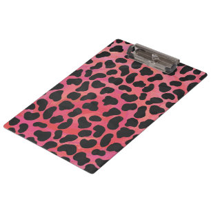 Porte-bloc Monogramme Dalmatien noir et rouge