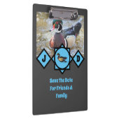 Porte-bloc Monogramme de canard en bois adorable (Swatch)