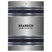 Porte-bloc monogramme de conception géométrique industrielle  (Dos)