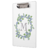 Porte-bloc Monogramme de couronne florale (Gauche)