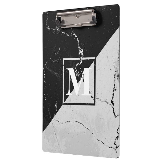 Porte-bloc Monogramme de marbre (Gauche)