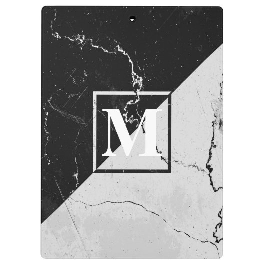 Porte-bloc Monogramme de marbre (Dos)