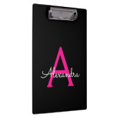 Porte-bloc Monogramme de nom de fille avec écriture noire ros (Swatch)