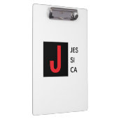 Porte-bloc Monogramme de nom professionnel élégant moderne (Swatch)