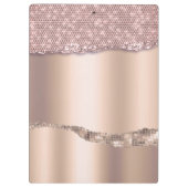 Porte-bloc Monogramme de Parties scintillant Gold Diamonds Ro (Dos)