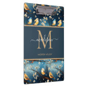 Porte-bloc Monogramme de printemps fleuri Élégant Monogramme (Swatch)