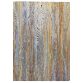 Porte-bloc Monogramme de texture de grain de bois no 4 (Dos)