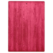 Porte-bloc Monogramme de texture du grain de bois rouge (Dos)