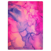 Porte-bloc Monogramme d'encre d'alcool rose chaud pour elle (Dos)