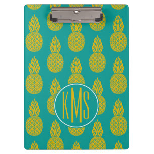 Porte-bloc Monogramme du fruit tropical d'ananas