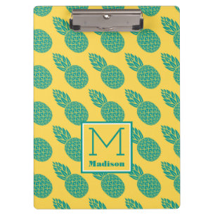 Porte-bloc Monogramme du motif d'ananas