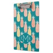 Porte-bloc Monogramme du motif | de griffonnage d'ananas (Gauche)